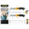 Монтерский складной нож прямое лезвие STAYER 45408, изображение 2 • Купить по низкой цене в интернет-магазине СМЭК