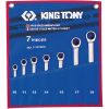 KING TONY Набор комбинированных трещоточных ключей, 10-19 мм, чехол из теторона, 7 предметов, изображение 4 • Купить по низкой цене в интернет-магазине СМЭК