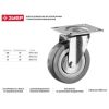 Поворотное колесо ЗУБР резина/полипропилен d=100 мм г/п 65 кг 30956-100-S, изображение 5 • Купить по низкой цене в интернет-магазине СМЭК