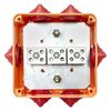Коробка огнестойкая 100х100х50мм IP55 3 двойных клеммника 1.5-2.5кв.мм EKF plc-kmrf-100-6-02 • Купить по низкой цене в интернет-магазине СМЭК