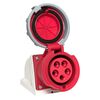 Розетка стационарная наружная 1252 3Р+РЕ+N 32А 380В IP67 PROxima EKF ps-1252-32-380, изображение 6 • Купить по низкой цене в интернет-магазине СМЭК