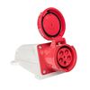 Розетка кабельная 125А 380В 3P+РЕ+N IP44 (145) EKF ps-145-125-380, изображение 3 • Купить по низкой цене в интернет-магазине СМЭК