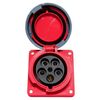 Розетка стационарная внутренняя угловая 4452 3Р+РЕ+N 125А 380В IP67 PROxima EKF ps-4452-125-380, изображение 6 • Купить по низкой цене в интернет-магазине СМЭК