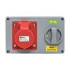 Розетка 1414 3Р+РЕ 16А 380В IP44 с блокировкой и выкл. EKF ps-1414-16-380, изображение 3 • Купить по низкой цене в интернет-магазине СМЭК