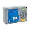 Розетка 1423 2Р+РЕ 32А 220В IP44 с блокировкой и выкл. EKF ps-1423-32-220, изображение 4 • Купить по низкой цене в интернет-магазине СМЭК