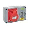 Розетка 1424 3Р+РЕ 32А 380В IP44 с блокировкой и выкл. EKF ps-1424-32-380, изображение 3 • Купить по низкой цене в интернет-магазине СМЭК