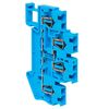 Колодка клеммная JXB-ST-2.5 24А пружинная двойная син. EKF plc-jxb-st-2.5-4-2-blue, изображение 3 • Купить по низкой цене в интернет-магазине СМЭК