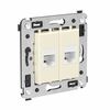 Розетка компьютерная 2-м СП Avanti "Ванильная дымка" RJ45 кат.6A без шторок механизм DKC 4405674, изображение 2 • Купить по низкой цене в интернет-магазине СМЭК