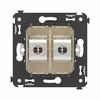 Розетка компьютерная 2-м СП Avanti "Ванильная дымка" RJ45 кат.6 без шторок экранир. механизм DKC 4405794, изображение 4 • Купить по низкой цене в интернет-магазине СМЭК