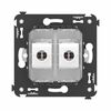 Розетка компьютерная 2-м СП Avanti "Белое облако" RJ45 кат.6A без шторок механизм DKC 4400674 • Купить по низкой цене в интернет-магазине СМЭК
