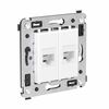 Розетка телефонная 2-м СП Avanti "Белое облако" RJ12 без шторок механизм DKC 4400614, изображение 3 • Купить по низкой цене в интернет-магазине СМЭК