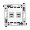 Розетка компьютерная 2-м СП Avanti "Белое облако" RJ45 кат.6A без шторок экранир. механизм DKC 4400774, изображение 4 • Купить по низкой цене в интернет-магазине СМЭК