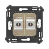 Розетка компьютерная 2-м СП Avanti "Ванильная дымка" RJ45 кат.6A без шторок экранир. механизм DKC 4405774, изображение 4 • Купить по низкой цене в интернет-магазине СМЭК
