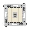 Розетка компьютерная 1-м СП Avanti "Ванильная дымка" RJ45 кат.5E без шторок экранир. механизм DKC 4405763, изображение 3 • Купить по низкой цене в интернет-магазине СМЭК
