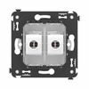 Розетка компьютерная 2-м СП Avanti "Белое облако" RJ45 кат.6 без шторок механизм DKC 4400694, изображение 5 • Купить по низкой цене в интернет-магазине СМЭК