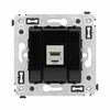 Розетка компьютерная 1-м СП Avanti "Черный квадрат" RJ45 кат.6 без шторок экранир. механизм DKC 4402793, изображение 2 • Купить по низкой цене в интернет-магазине СМЭК