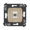 Розетка компьютерная 1-м СП Avanti "Ванильная дымка" RJ45 кат.6 без шторок экранир. механизм DKC 4405793, изображение 5 • Купить по низкой цене в интернет-магазине СМЭК
