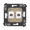 Розетка компьютерная 2-м СП Avanti "Ванильная дымка" RJ45 кат.6A без шторок механизм DKC 4405674, изображение 5 • Купить по низкой цене в интернет-магазине СМЭК