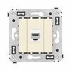 Розетка компьютерная 1-м СП Avanti "Ванильная дымка" RJ45 кат.6 без шторок механизм DKC 4405693, изображение 3 • Купить по низкой цене в интернет-магазине СМЭК