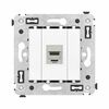 Розетка компьютерная 1-м СП Avanti "Белое облако" RJ45 кат.6A без шторок экранир. механизм DKC 4400773, изображение 3 • Купить по низкой цене в интернет-магазине СМЭК