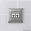 Розетка компьютерная 2-м СП Avanti "Закаленная сталь" RJ45 кат.6A без шторок механизм DKC 4404674, изображение 5 • Купить по низкой цене в интернет-магазине СМЭК