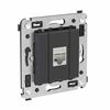 Розетка компьютерная 1-м СП Avanti "Черный матовый" RJ45 кат.6A без шторок экранир. механизм DKC 4412773 • Купить по низкой цене в интернет-магазине СМЭК