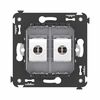 Розетка компьютерная 2-м СП Avanti "Закаленная сталь" RJ45 кат.6 без шторок механизм DKC 4404694 • Купить по низкой цене в интернет-магазине СМЭК