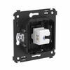 Розетка компьютерная 1-м СП Avanti "Черный матовый" RJ45 кат.6A без шторок механизм DKC 4412673, изображение 2 • Купить по низкой цене в интернет-магазине СМЭК