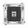 Розетка компьютерная 1-м СП Avanti "Черный матовый" RJ45 кат.6 без шторок экранир. механизм DKC 4412793, изображение 2 • Купить по низкой цене в интернет-магазине СМЭК