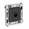 Розетка компьютерная 1-м СП Avanti "Черный матовый" RJ45 кат.6A без шторок механизм DKC 4412673, изображение 4 • Купить по низкой цене в интернет-магазине СМЭК