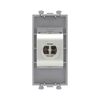 Розетка компьютерная 1мод. Avanti "Закаленная сталь" RJ45 кат.5E без шторок экранир. модульная механизм DKC 4404761 • Купить по низкой цене в интернет-магазине СМЭК