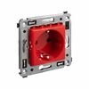 Розетка 1-м СП 2мод. Avanti "Красный квадрат" 16А IP20 2P+E защ. шторки красн. DKC 4401003, изображение 5 • Купить по низкой цене в интернет-магазине СМЭК