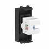 Розетка компьютерная 1мод. Avanti "Черный матовый" RJ45 кат.6A без шторок модульная механизм DKC 4412671, изображение 4 • Купить по низкой цене в интернет-магазине СМЭК