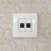 Розетка компьютерная 1-м СП 1мод. Brava RJ45 кат.5E разъем Hyperline бел. DKC 76654B • Купить по низкой цене в интернет-магазине СМЭК
