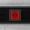 Розетка 1-м 2мод. Avanti "Красный квадрат" 16А IP20 2P+E защ. шторки красн. DKC 4401002, изображение 3 • Купить по низкой цене в интернет-магазине СМЭК