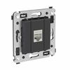 Розетка компьютерная 1-м СП Avanti "Черный матовый" RJ45 кат.6 без шторок экранир. механизм DKC 4412793, изображение 4 • Купить по низкой цене в интернет-магазине СМЭК