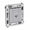 Розетка компьютерная 1-м СП Avanti "Закаленная сталь" RJ45 кат.6 без шторок экранир. механизм DKC 4404793, изображение 2 • Купить по низкой цене в интернет-магазине СМЭК