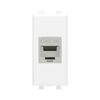 Розетка компьютерная 1мод. Avanti "Белое облако" RJ45 кат.5E без шторок экранир. модульная механизм DKC 4400761, изображение 3 • Купить по низкой цене в интернет-магазине СМЭК