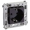 Розетка 1-м СП 2мод. Avanti "Черный квадрат" 16А IP20 2P+E защ. шторки черн. DKC 4402003, изображение 5 • Купить по низкой цене в интернет-магазине СМЭК