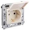 Розетка 1-м СП 2мод. Avanti "Ванильная дымка" 16А IP41 2P+E защ. шторки с крышкой беж. DKC 4405013, изображение 3 • Купить по низкой цене в интернет-магазине СМЭК