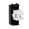 Розетка компьютерная 1мод. Avanti "Черный квадрат" RJ45 кат.5E без шторок модульная механизм DKC 4402661, изображение 4 • Купить по низкой цене в интернет-магазине СМЭК