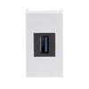 Розетка USB 1-м 1мод. Viva USB 3.0 бел. DKC 43018, изображение 2 • Купить по низкой цене в интернет-магазине СМЭК