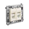 Розетка компьютерная 2-м СП Avanti "Ванильная дымка" RJ45 кат.6 DKC 4405294, изображение 3 • Купить по низкой цене в интернет-магазине СМЭК