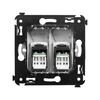 Розетка компьютерная 2-м СП 2мод. Avanti "Закаленная сталь" RJ45 кат.6 DKC 4404294, изображение 4 • Купить по низкой цене в интернет-магазине СМЭК