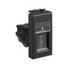Розетка USB 3.0 1мод. Avanti "Черный матовый" тип А-А модульная DKC 4412301 • Купить по низкой цене в интернет-магазине СМЭК