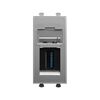 Розетка USB 3.0 1мод. Avanti "Закаленная сталь" тип А-А модульная DKC 4404301, изображение 4 • Купить по низкой цене в интернет-магазине СМЭК