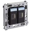 Устройство зарядное USB СП Avanti "Черный квадрат" DKC 4402543, изображение 3 • Купить по низкой цене в интернет-магазине СМЭК