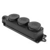 Розетка 3-м 16А IP44 2P+PE 230В с защ. крышками каучук EKF RPS-015-16-230-44, изображение 2 • Купить по низкой цене в интернет-магазине СМЭК