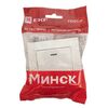 Выключатель 1-кл. СП Минск 10А IP20 с индикатором бел. Basic EKF ERV10-121-10, изображение 2 • Купить по низкой цене в интернет-магазине СМЭК