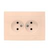 Розетка 2-м СП Валенсия 10А IP20 без заземл. защ. шторки крем. PROxima EKF EWR10-102-20, изображение 2 • Купить по низкой цене в интернет-магазине СМЭК